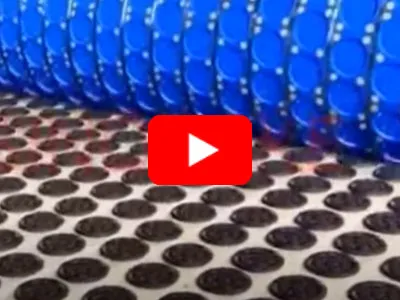 Linha de biscoitos tipo Oreo