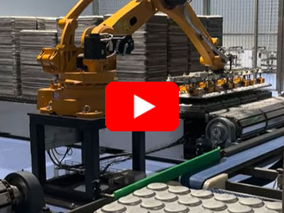 Robótica no manuseio de formas de pão